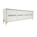Ver imagem 4 de Balcão Buffet Paraty 220 Cm Laca Pés Metal e Palhinha Off White
