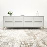 Balcão Buffet Paraty 220 Cm Laca Pés Metal e Palhinha Off White - 5