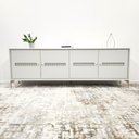 Ver imagem 5 de Balcão Buffet Paraty 220 Cm Laca Pés Metal e Palhinha Off White
