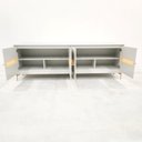 Ver imagem 3 de Balcão Buffet Paraty 220 Cm Laca Pés Metal e Palhinha Off White