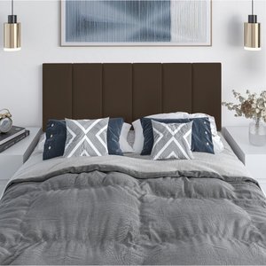 Painel Cama Box Suspensa Julia Marrom 1.40