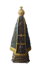 Ver imagem 3 de Imagem Nossa Senhora Aparecida 30cm Gesso Pintada À Mão Decoração Religiosa