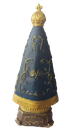 Ver imagem 5 de Imagem Nossa Senhora Aparecida 30cm Gesso Pintada À Mão Decoração Religiosa