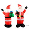 Enfeite Natal Papai Noel Inflável Grande 1,30m Ar Livre Bivolt - 1