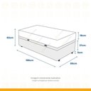 Ver imagem 3 de Cama Box Baú Solteiro + Colchão D33 Ortobom Iso 100 88cm