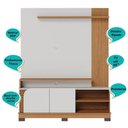 Ver imagem 7 de Home Theater 2 Portas para Tv's até 65" Jurerê - Off White Matte / Freijó