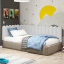 Ver imagem 2 de Painel Cabeceira Cama Box Casal King Size Lana 195cm Sintético Branco - Desk Design