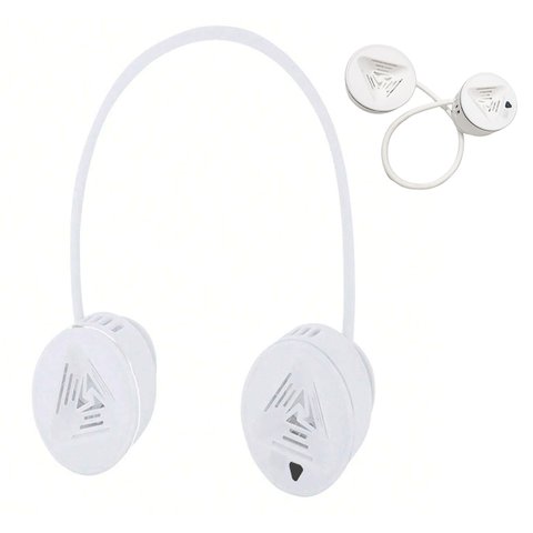 Ventilador de Pescoço 5 Velocidades Esporte Bateria Recarregavel Usb Flexivel Ajustavel Atividade Ao