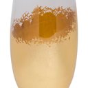 Ver imagem 2 de Vaso Decorativo em Vidro com Detalhe Dourado 33cm 22069 Mart