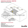 Churrasqueira Charbroil Híbrida - Flex 3b - Gás e Carvão - Embutir - 5