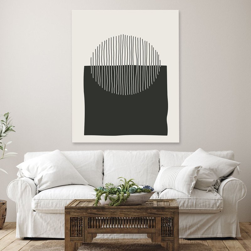 Quadro Decorativo Tela Canvas Abstrato Conceito Cubismo Abstrato - 180x120 Cm - 3