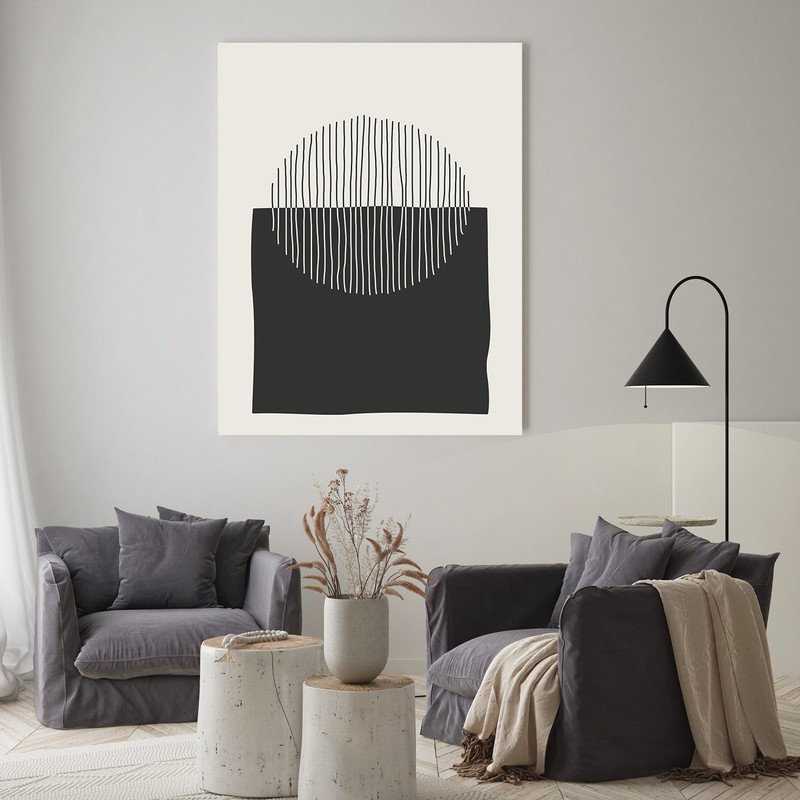 Quadro Decorativo Tela Canvas Abstrato Conceito Cubismo Abstrato - 180x120 Cm - 2