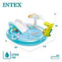 Ver imagem 3 de Piscina Playground Jacaré 160l com Bomba de Ar Manual Intex