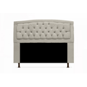 Ver imagem 2 de Conjunto Cabeceira Geovana e Recamier Veneza Baú Casal 140 Cm Suede Bege - Incasa Decor