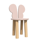 Ver imagem 2 de Cadeira Infantil Orelha Borboleta Mdf Pes Madeira Plancasa:sal Rosa