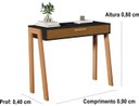 Ver imagem 2 de Aparador Buffet Maragogi com Porta Pés em Madeira Cor Preto / Nature - Comprar Moveis em Casa