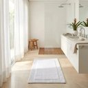 Ver imagem 2 de Tapete Suez para Banheiro 100% Algodão 50x80cm Kacyumara - Branco
