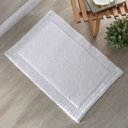 Ver imagem 1 de Tapete Suez para Banheiro 100% Algodão 50x80cm Kacyumara - Branco