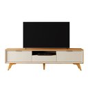 Ver imagem 6 de Rack Viena (Áustria) 220 cm 3 Gavetas Off White/Naturalle Mavaular