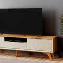 Ver imagem 2 de Rack Viena (Áustria) 220 cm 3 Gavetas Off White/Naturalle Mavaular