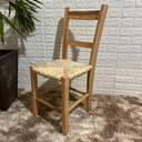 Ver imagem 2 de Cadeira de Palha Colonial Madeira Maciça Selada