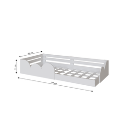 Cama Infantil Montessoriana Solteiro Cloud:branco - 5