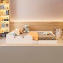 Ver imagem 3 de Cama Infantil Montessoriana Solteiro Cloud:branco