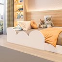 Ver imagem 7 de Cama Infantil Montessoriana Solteiro Cloud:branco