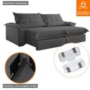 Ver imagem 4 de Sofá Genova Retrátil e Reclinável 2.20m - Movenzo Estofados