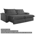 Ver imagem 5 de Sofá Genova Retrátil e Reclinável 2.20m - Movenzo Estofados