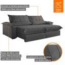 Ver imagem 2 de Sofá Genova Retrátil e Reclinável 2.20m - Movenzo Estofados