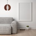 Ver imagem 2 de Luminária Teto tipo Pendente CUPULA MDF Completa -:MDF CRU