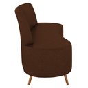 Ver imagem 6 de Sofá 2 Lugares para Sala Living 135cm Pés Palito Tamar K04 Sintético Marrom - Mpozenato