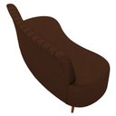 Ver imagem 7 de Sofá 2 Lugares para Sala Living 135cm Pés Palito Tamar K04 Sintético Marrom - Mpozenato