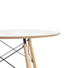 Conjunto Mesa Eames 110cm com 6 Cadeiras Allegra Empilhável Inmetro Sala Cozinha Jantar La Mobilia - 12