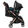 Carrinho Para Bebê Até 15kg Reclinável Super Leve Fechamento Automático Preto e Cobre Eva Maxi- - 4