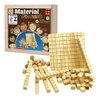 Material Dourado Madeira Didático Educativo Escolar 74 Pçs - 1