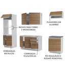 Ver imagem 2 de Cozinha Completa 100% Mdf Madesa Acordes Branco Rustic