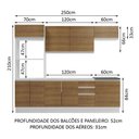 Ver imagem 3 de Cozinha Completa 100% Mdf Madesa Acordes Branco Rustic