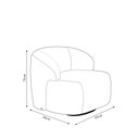 Ver imagem 7 de Conjunto Sala de Estar Decorativo Charlote 1 Poltrona Namoradeira 150cm 1 Poltrona Base Giratória em