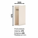 Ver imagem 2 de Balcão Porta Toalha 20cm Connect Off White - Móveis Henn