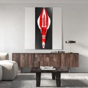Ver imagem 2 de Quadro 3D Decorativo 120x50 Carro F1 JH Vermalho/Branco - Gran Belo Quadro 3D Carro F1