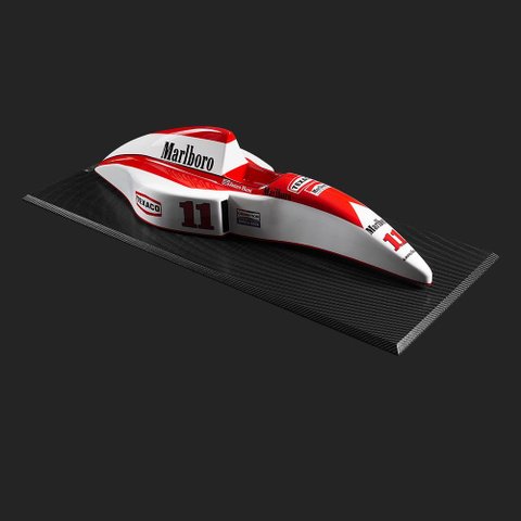 Quadro 3D Decorativo 120x50 Carro F1 JH Vermalho/Branco - Gran Belo Quadro 3D Carro F1