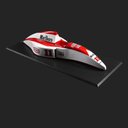 Ver imagem 1 de Quadro 3D Decorativo 120x50 Carro F1 JH Vermalho/Branco - Gran Belo Quadro 3D Carro F1
