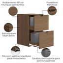 Ver imagem 3 de Gaveteiro Pasta Suspensa 2 Gavetas Frame F205 Munique Kappesberg