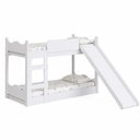 Ver imagem 4 de Beliche Infantil com Escorregador, Grades Laterais e Escada AR001 MDF/MDP Branco - Completa Móveis