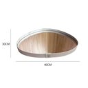 Ver imagem 4 de Bandeja de Vidro Decorativa Espelhada Moldura em Couro