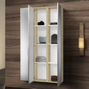 Ver imagem 4 de Conjunto para Banheiro com 3 Armários Verticais com Portas Espelhada