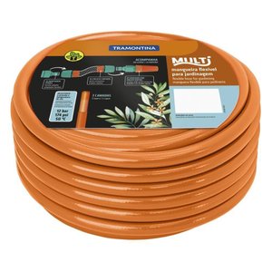 Mangueira 1/2´´ Tramontina Laranja em Pvc 3 Camadas 20m