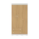 Ver imagem 7 de Guarda-roupa Infantil 92cm 3 Portas e 2 Gavetas Realeza Multimóveis Mp4452 Branco/madeirado
